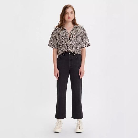 Levi's Women's Ribcage Straight Ankle Jeans- Size 25 - Picture 13 of 14